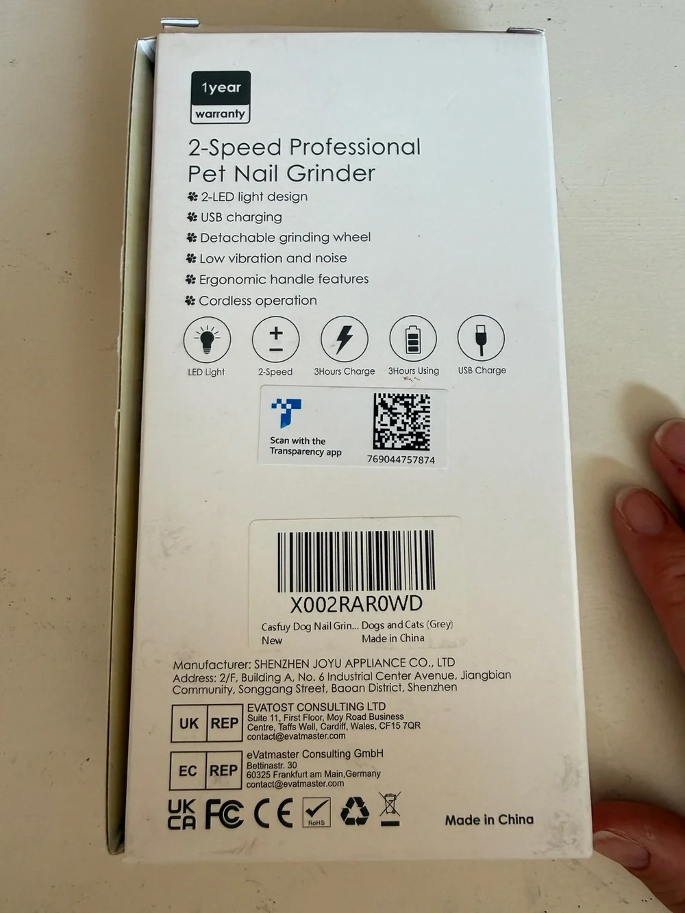 Professional Pet Nail Grinder